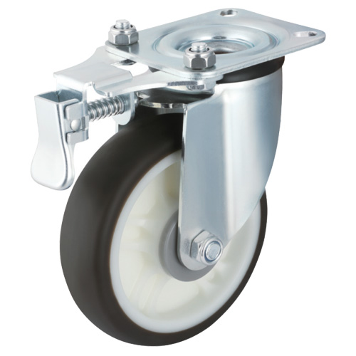 Swivel trolley casters with directional lock.jpg